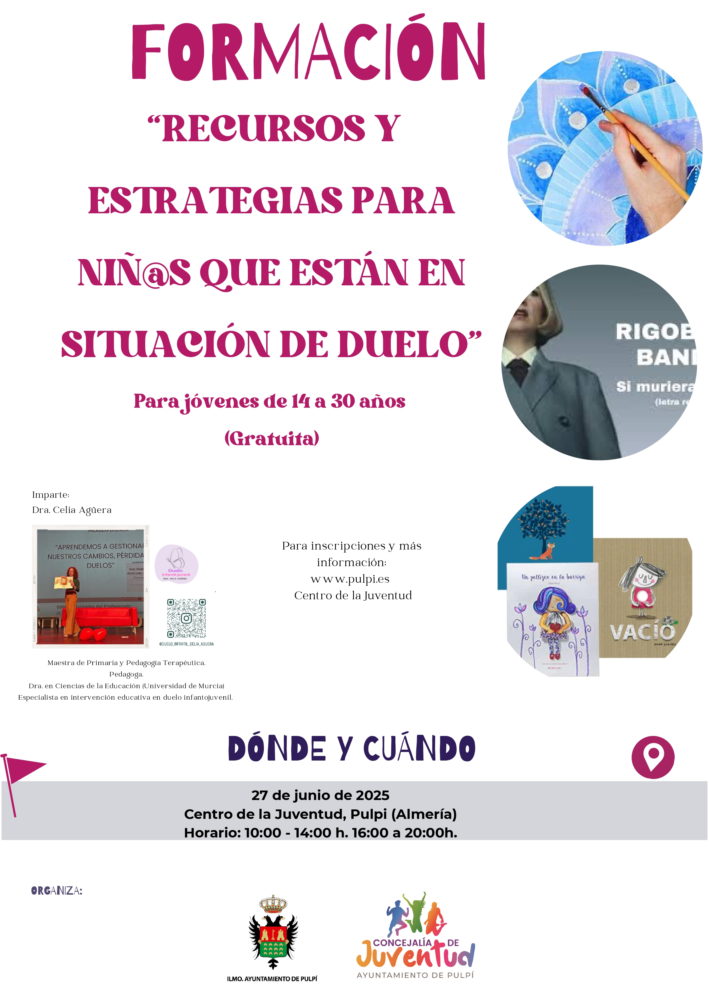 FORMACIÓN - “RECURSOS Y ESTRATEGIAS PARA NIÑ@S QUE ESTÁN EN SITUACIÓN DE DUELO”